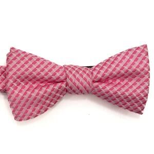 Madison Pre-Tied Adjustable Pink Bow Tie Bowtie